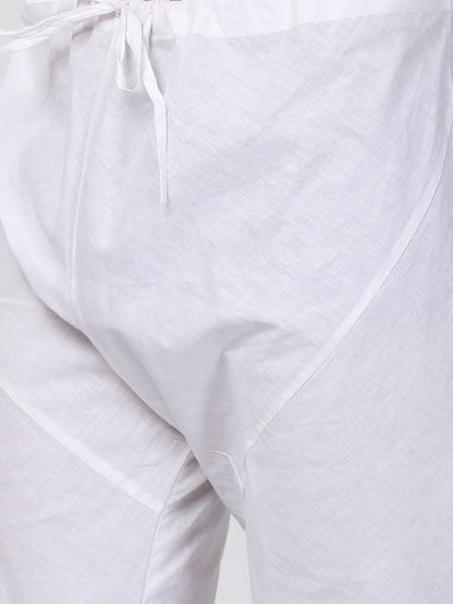 Men's Grey Cotton Blend Kurta and Pyjama Set