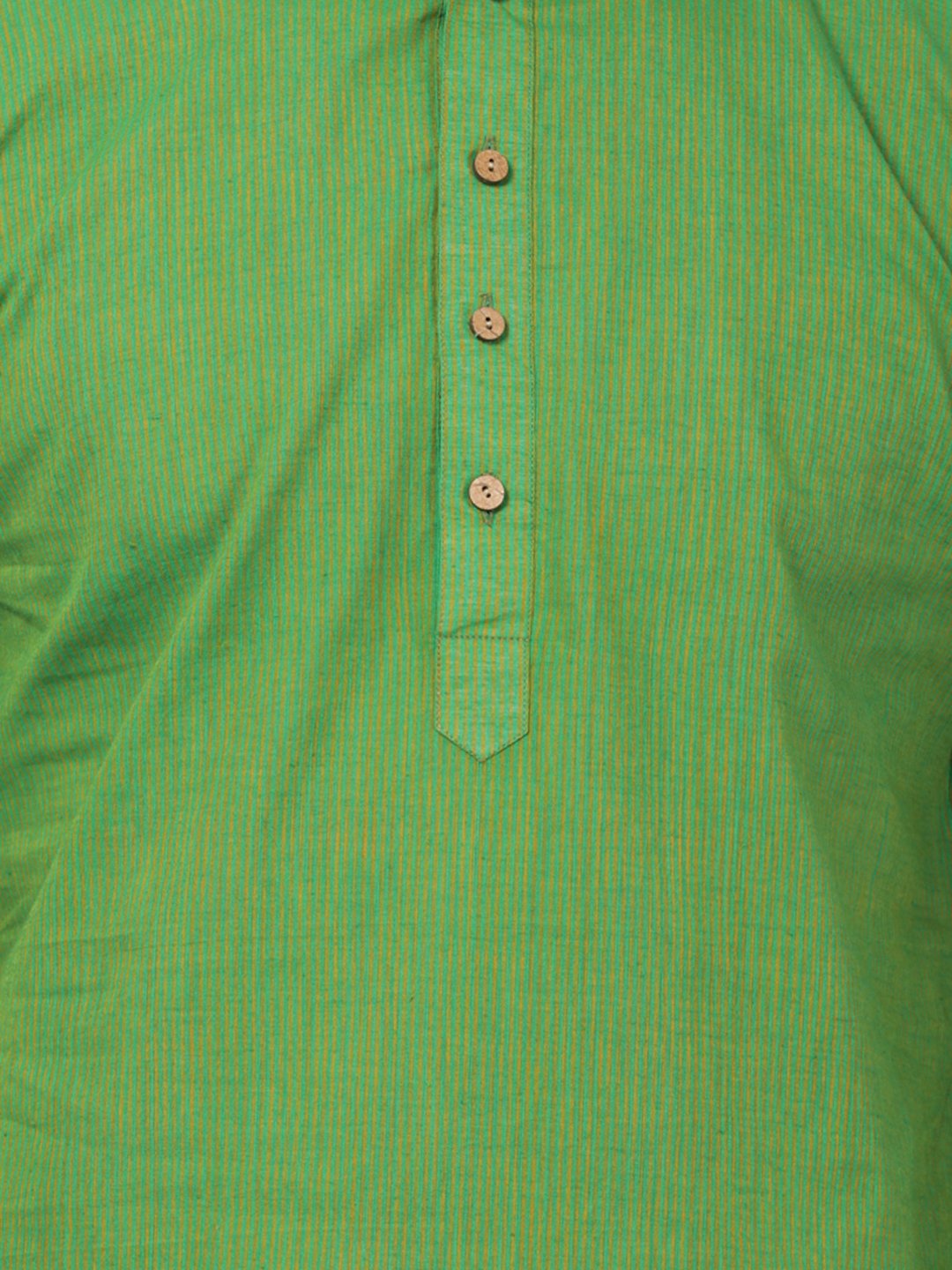 Men's Green Pure Cotton Kurta and Pyjama Set