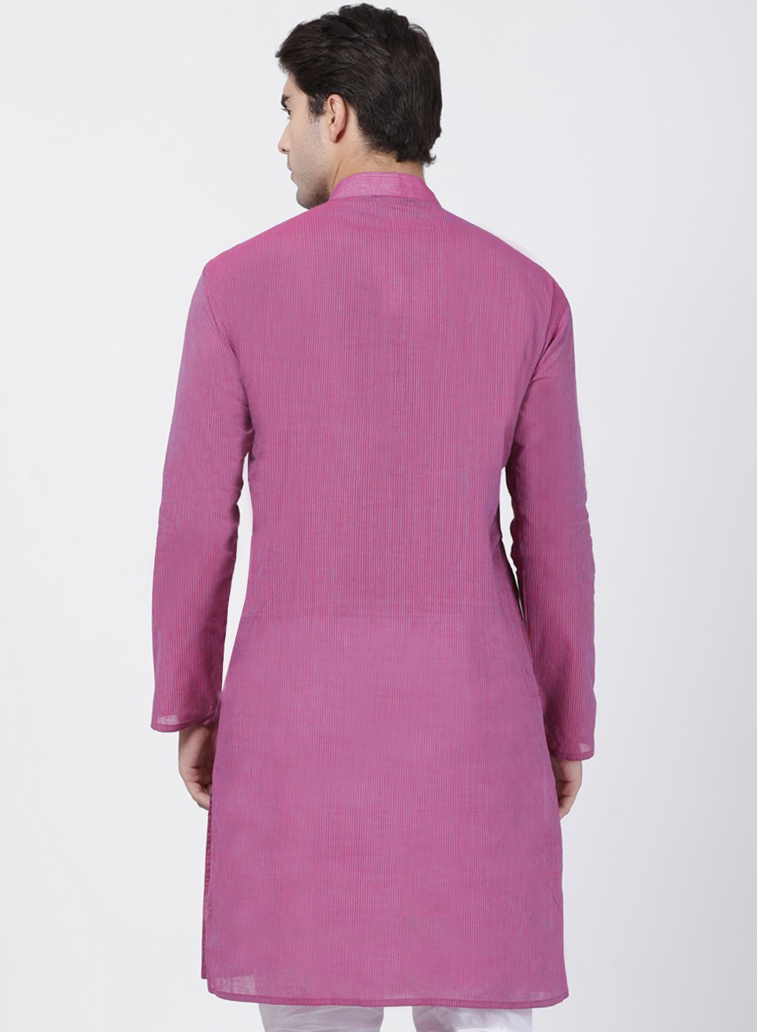 Men's Purple Pure Cotton Kurta