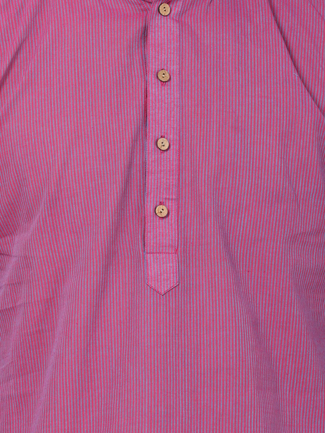 Men's Purple Pure Cotton Kurta and Pyjama Set