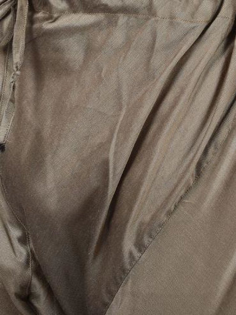 Men's Beige Cotton Silk Blend Kurta and Pyjama Set