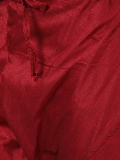 Men's Pink Cotton Silk Blend Kurta and Pyjama Set