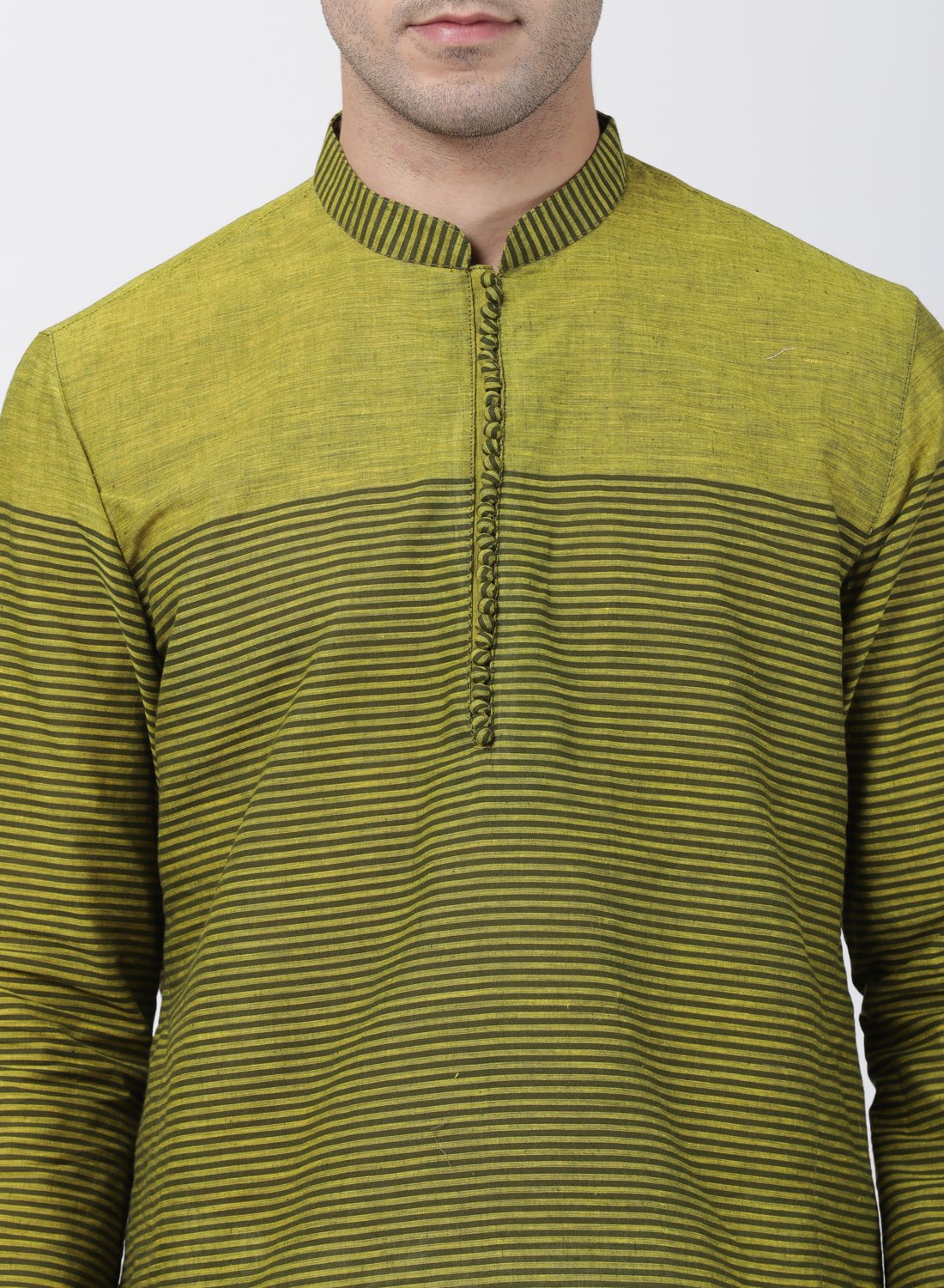 Men's Green Pure Cotton Kurta and Pyjama Set