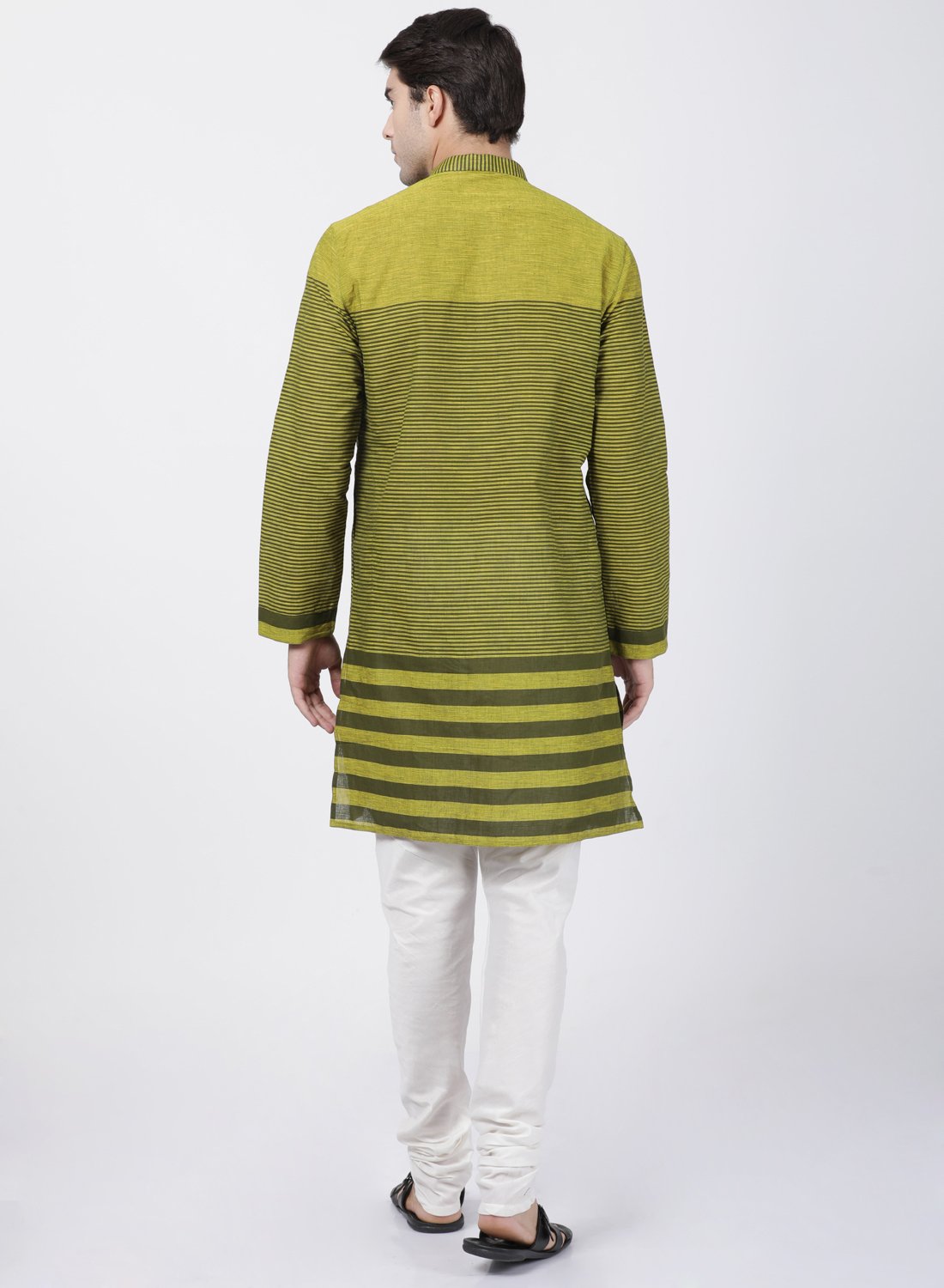 Men's Green Pure Cotton Kurta and Pyjama Set