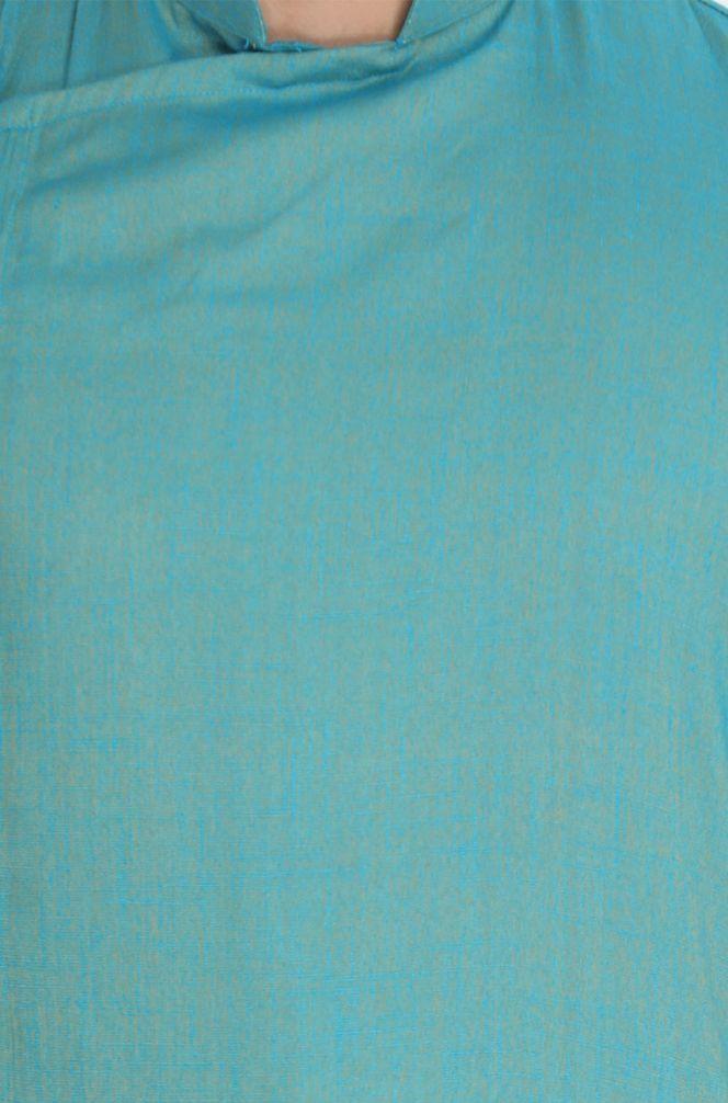 Men's Green Cotton Blend Kurta