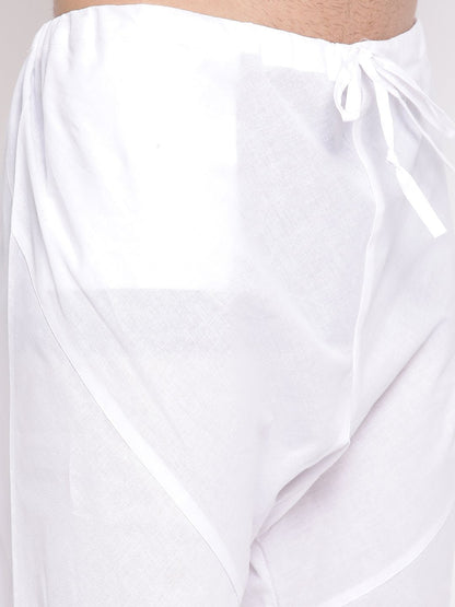 Men's Blue Cotton Kurta and Pyjama Set