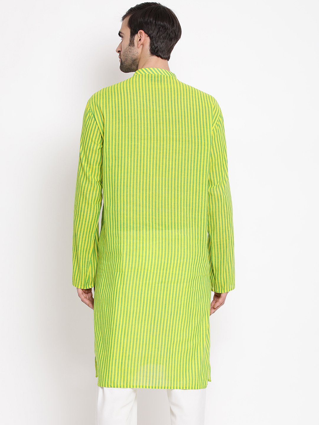 Men's Green Cotton Kurta