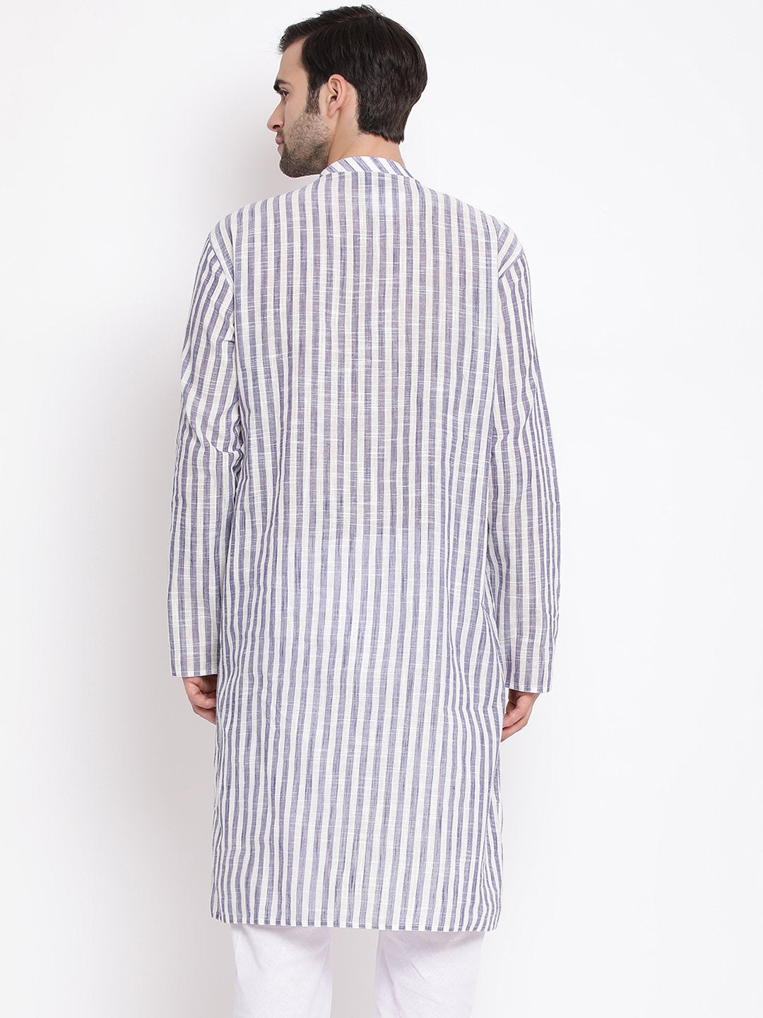 Men's Grey Cotton Kurta
