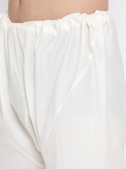 Men's Peach Silk Kurta Pyjama Set