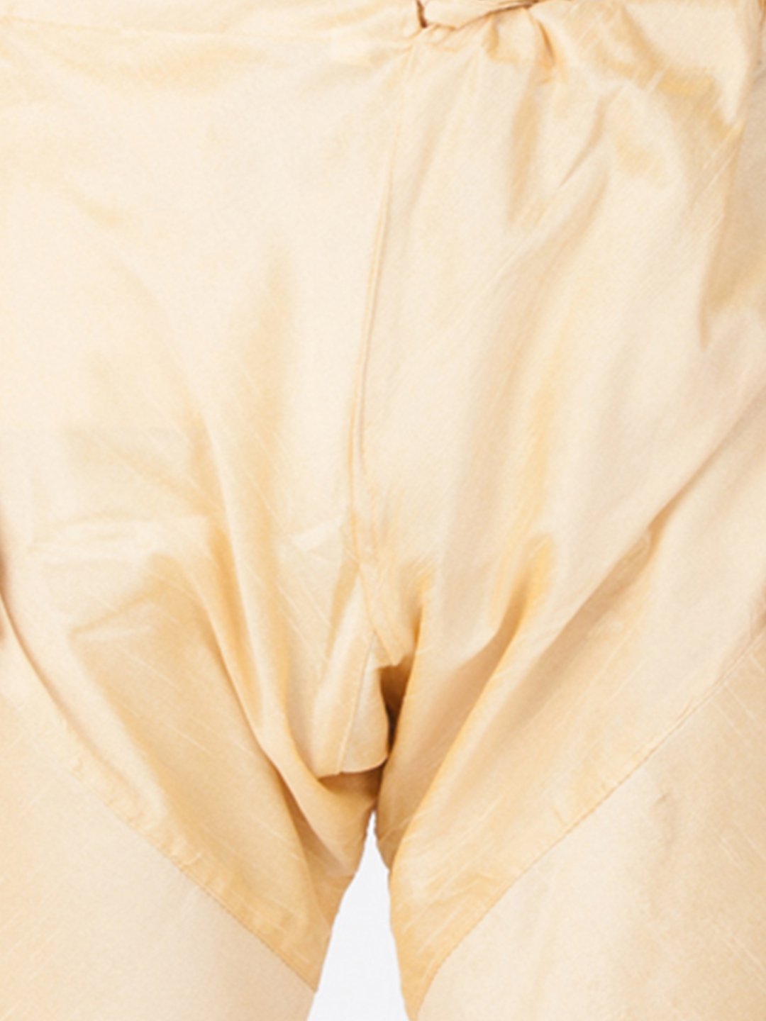 Men's Gold Cotton Silk Blend Kurta, Pyjama &amp; Dupatta Set