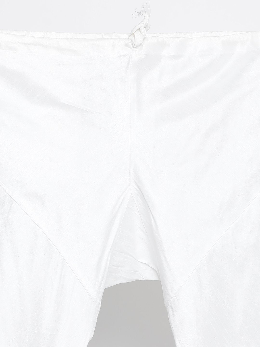 Men's Grey Cotton Silk Blend Kurta and Pyjama Set