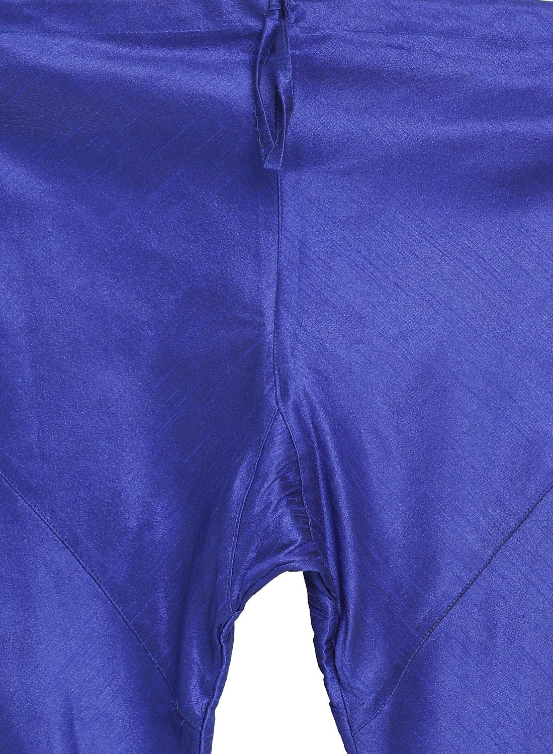 Men's Light Blue Cotton Silk Blend Kurta and Pyjama Set