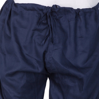 Men's Blue Cotton Kurta and Pyjama Set