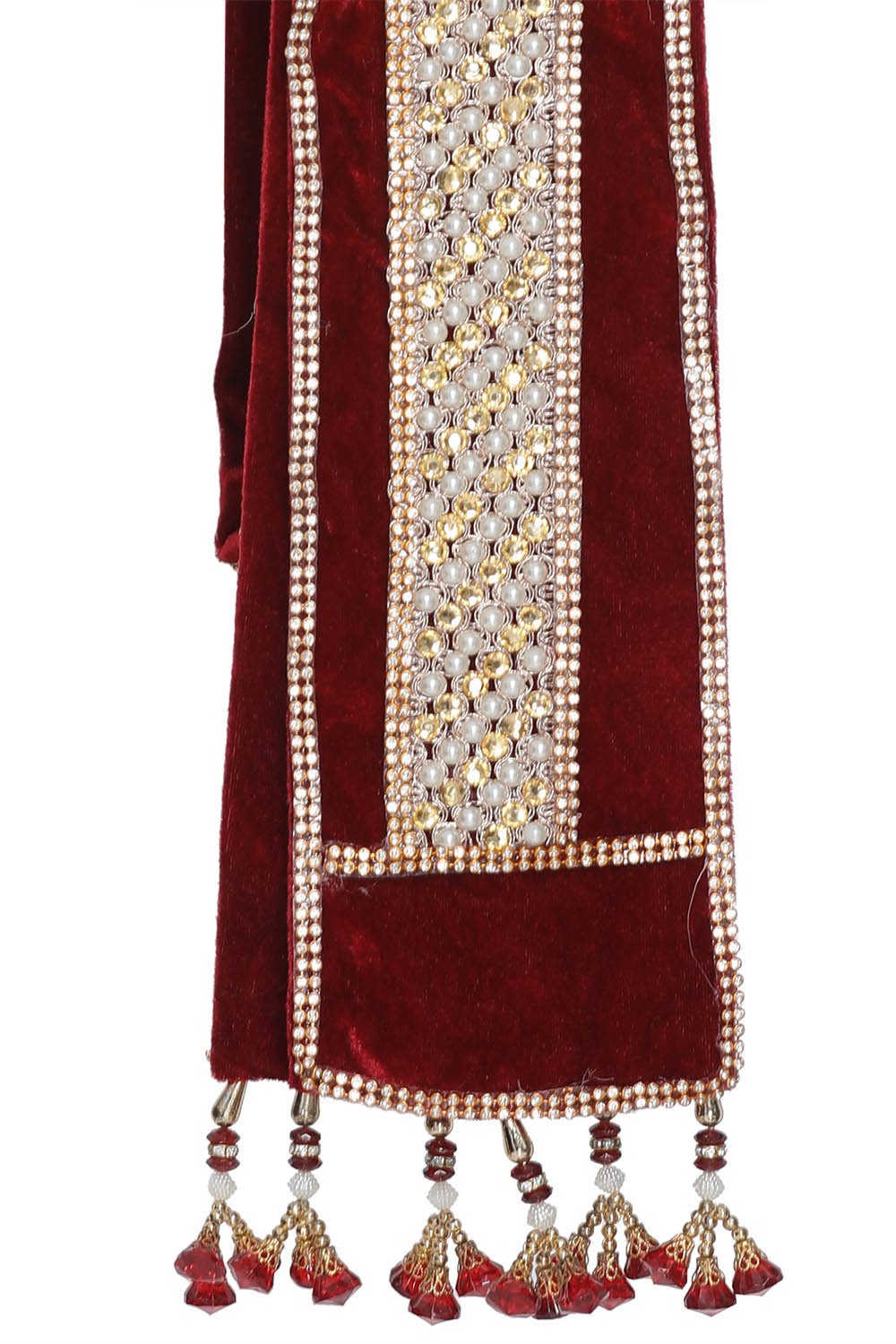 Men's Gold Cotton Silk Blend Kurta, Pyjama &amp; Dupatta Set