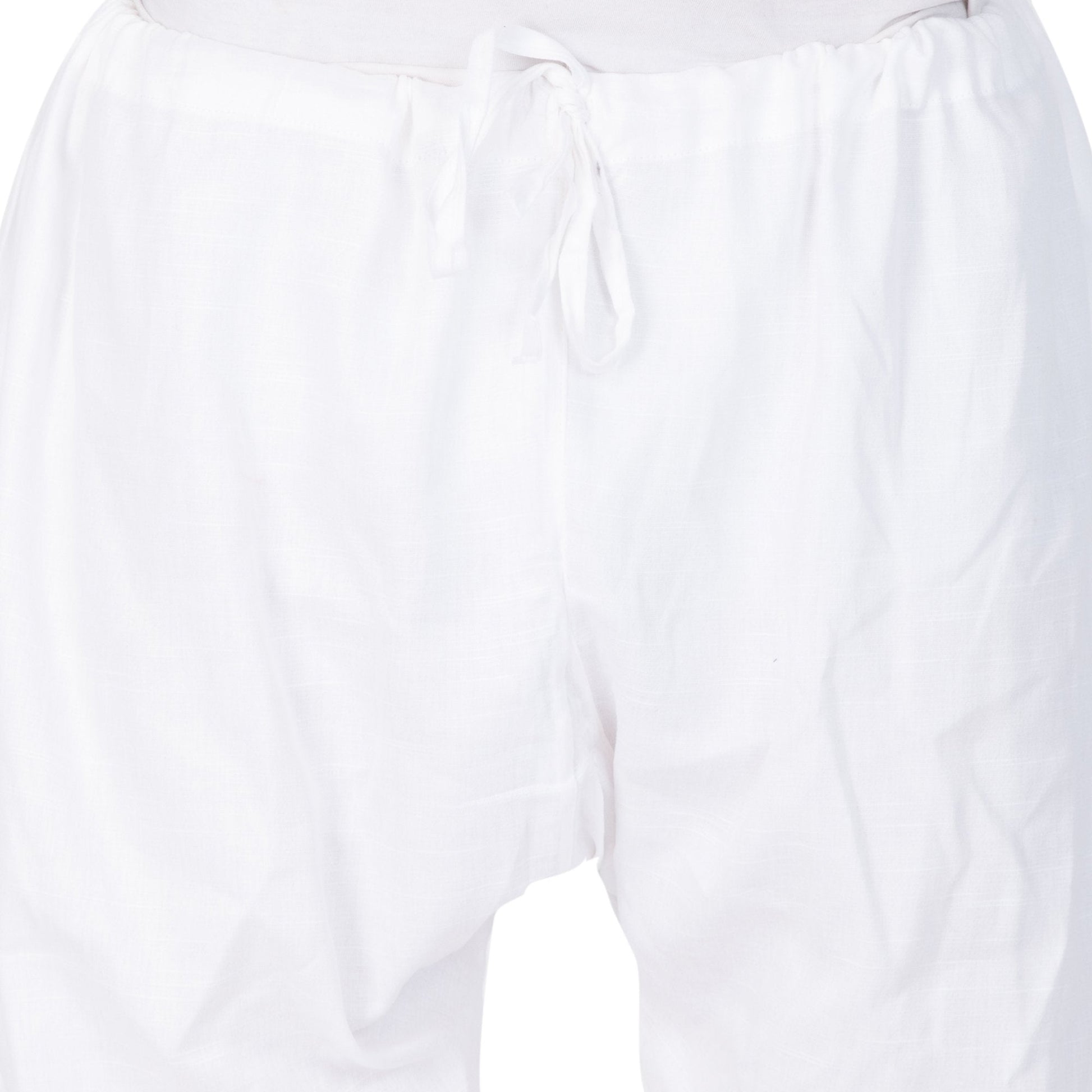 Men's White Cotton Kurta, Pyjama &amp; Dupatta Set