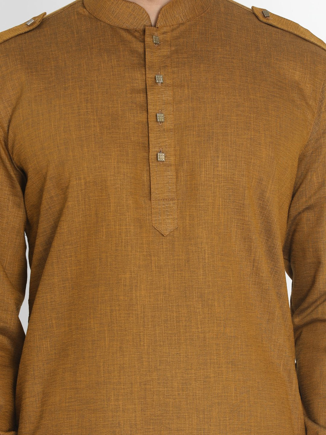 Men's Brown Cotton Kurta