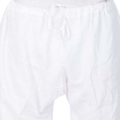 Men's White Cotton Pyjama