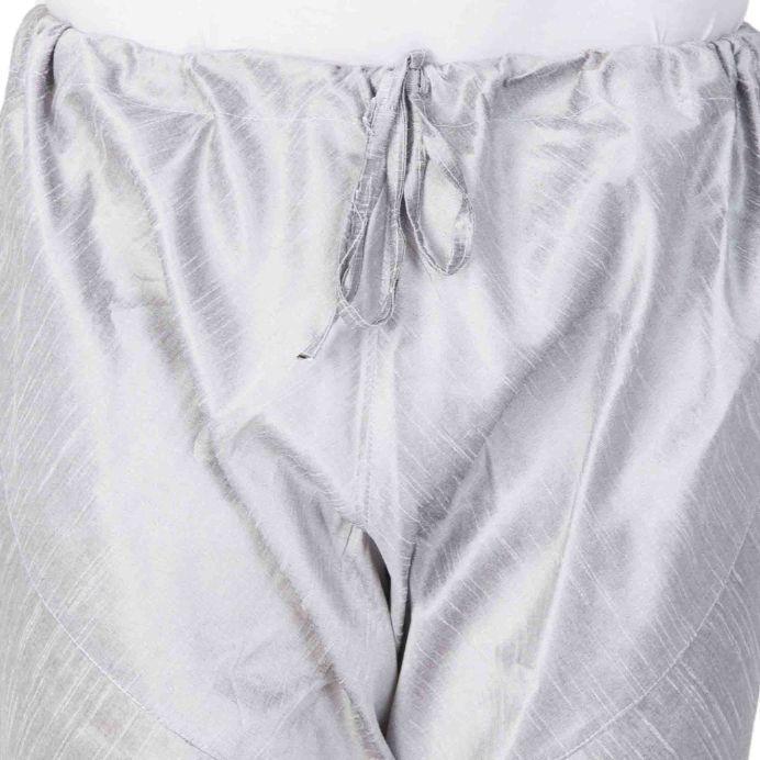 Men's Grey Cotton Silk Blend Pyjama
