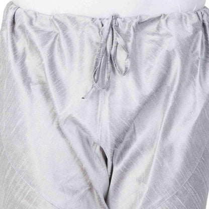 Men's Grey Cotton Silk Blend Pyjama