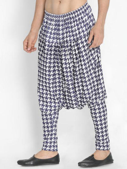 Men's Blue Cotton Lycra Pyjama