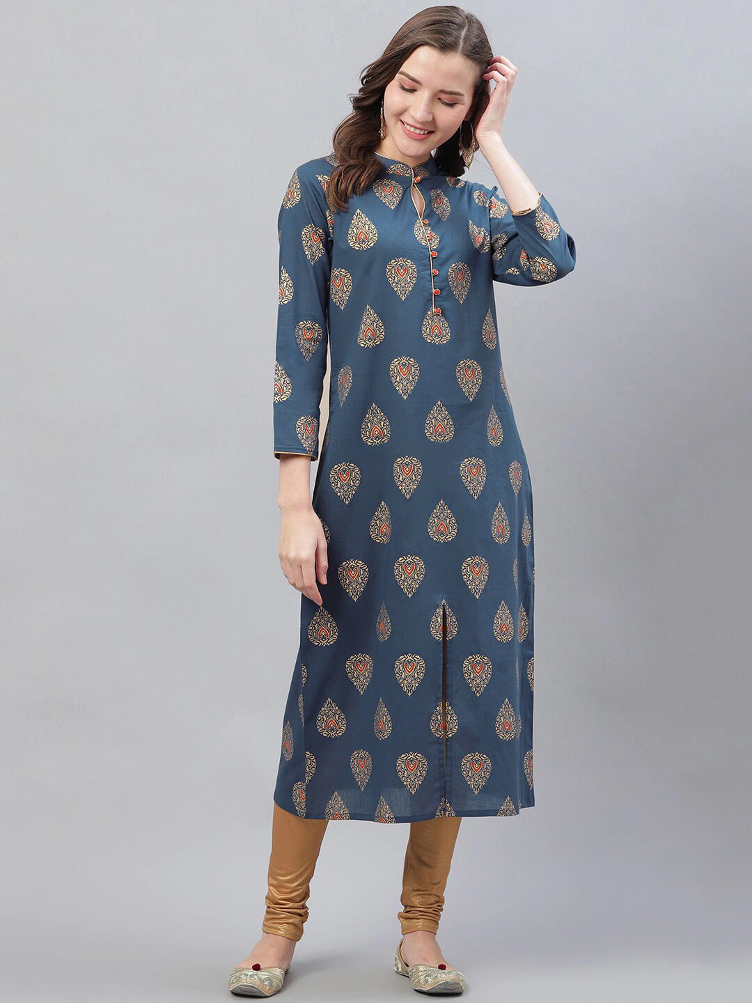 Women's Cotton Printed Kurta