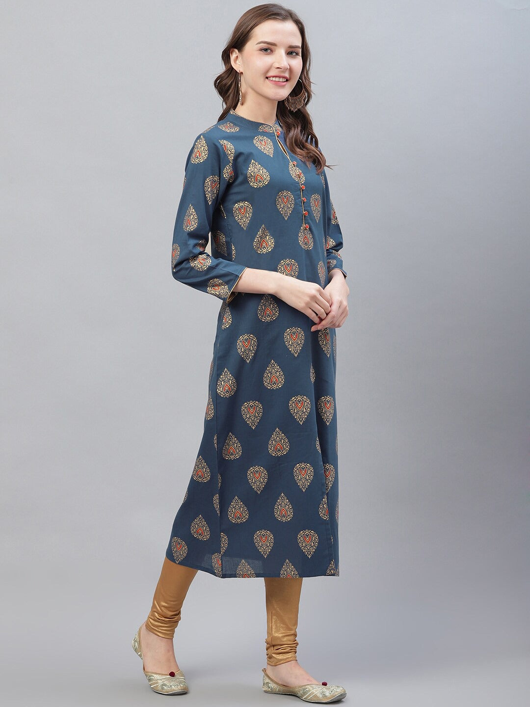 Women's Cotton Printed Kurta