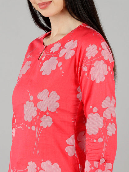 Women's Ahika Cotton Printed Kurta