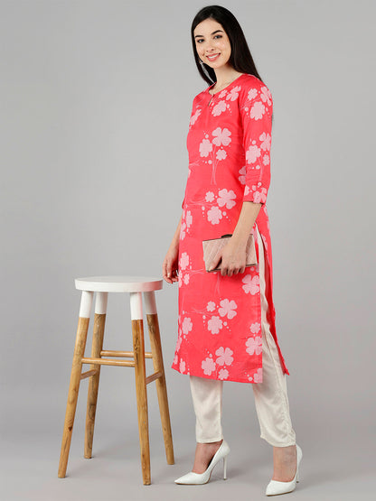 Women's Ahika Cotton Printed Kurta