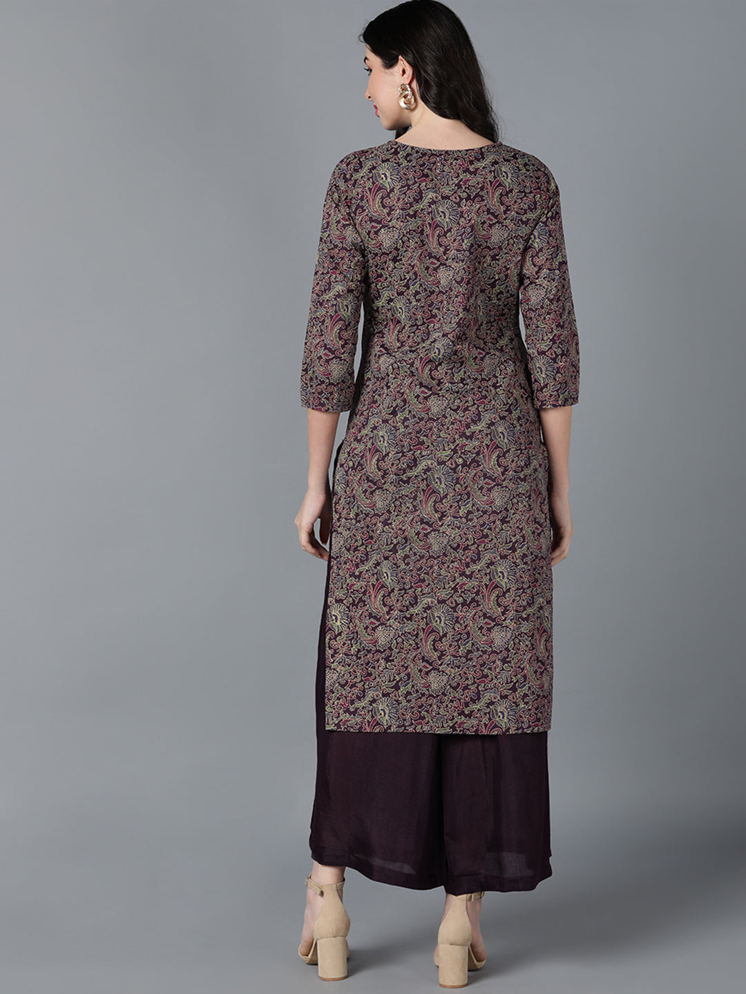 Women's Ahika Cotton Printed Kurta