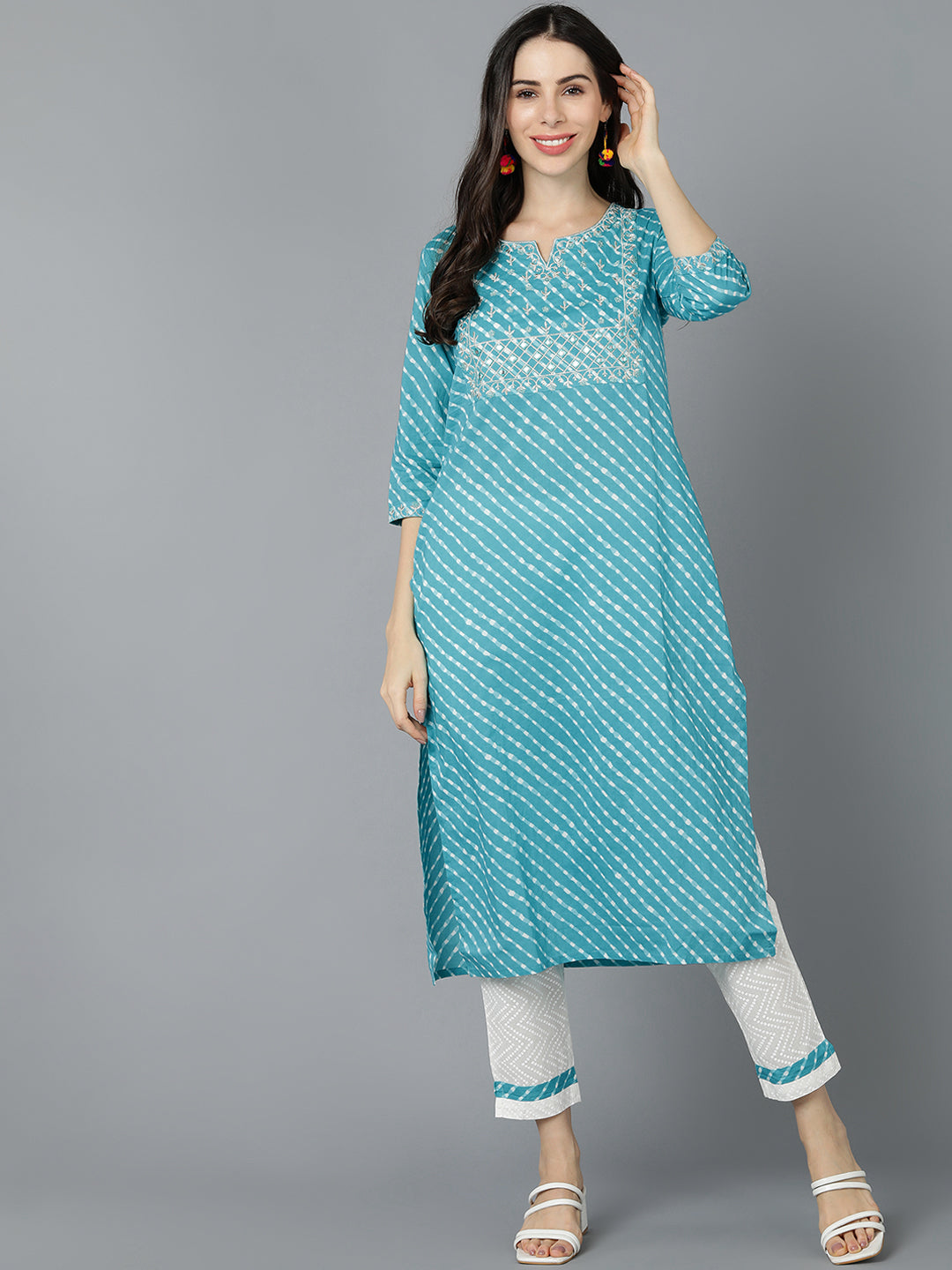 Women's Ahika Cotton Printed Kurta