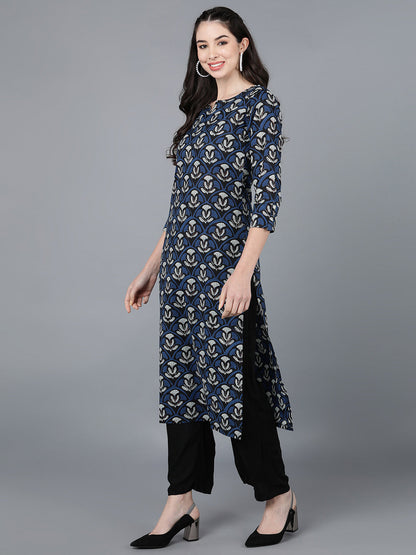 Women's Cotton Blend Printed Kurta