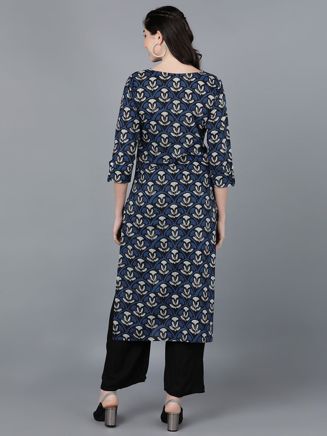 Women's Cotton Blend Printed Kurta