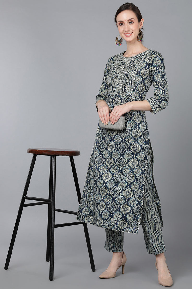 Women's Cotton Woven Design Kurta