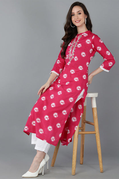 Women's Cotton Dyed Kurta