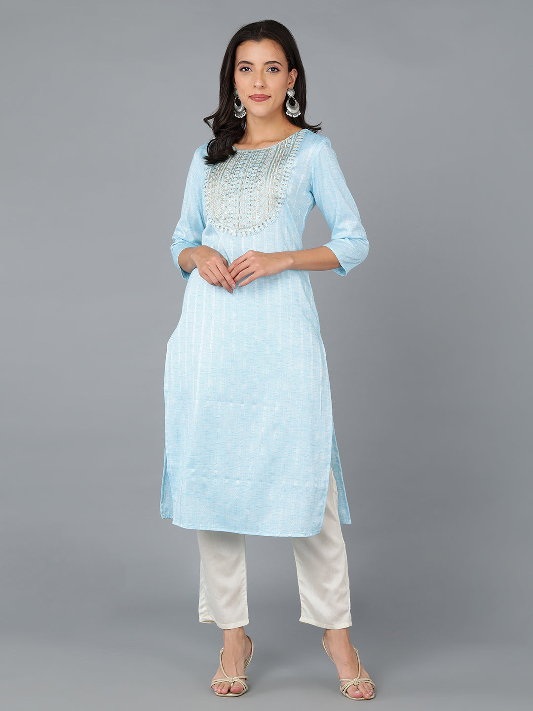 Women's Cotton Yoke Design Kurta