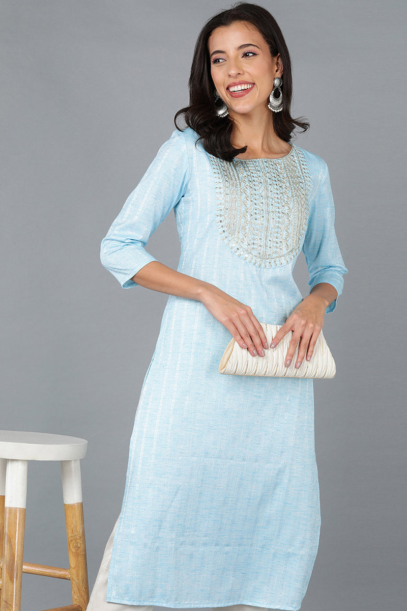 Women's Cotton Yoke Design Kurta
