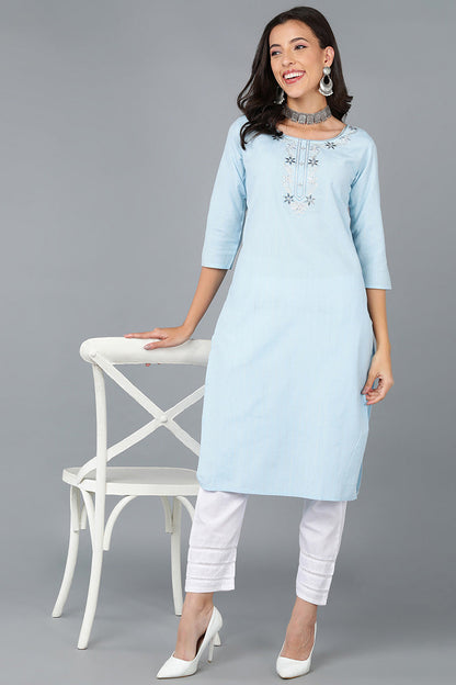 Women's Cotton Embroidered Kurta
