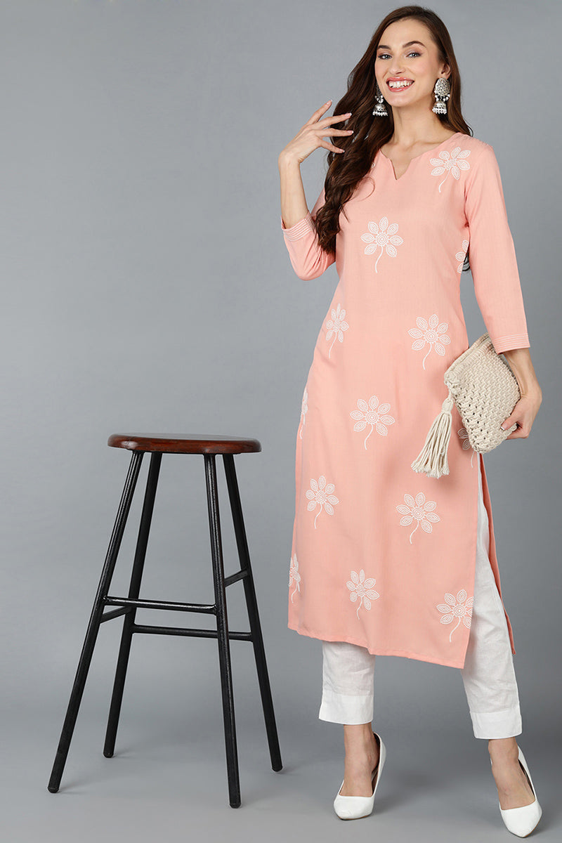 Women's Black Silk Blend Embroidered Partywear Kurta