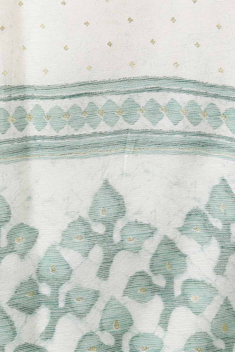Women's Cotton Blend Gold Printed Kurta Pants With Dupatta