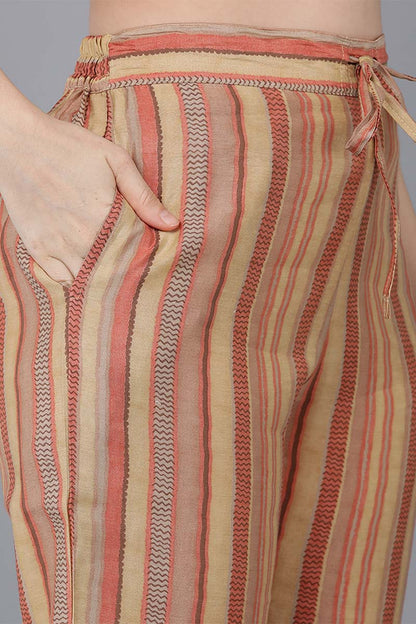 Women's Poly Silk Printed Kurta Pants With Dupatta