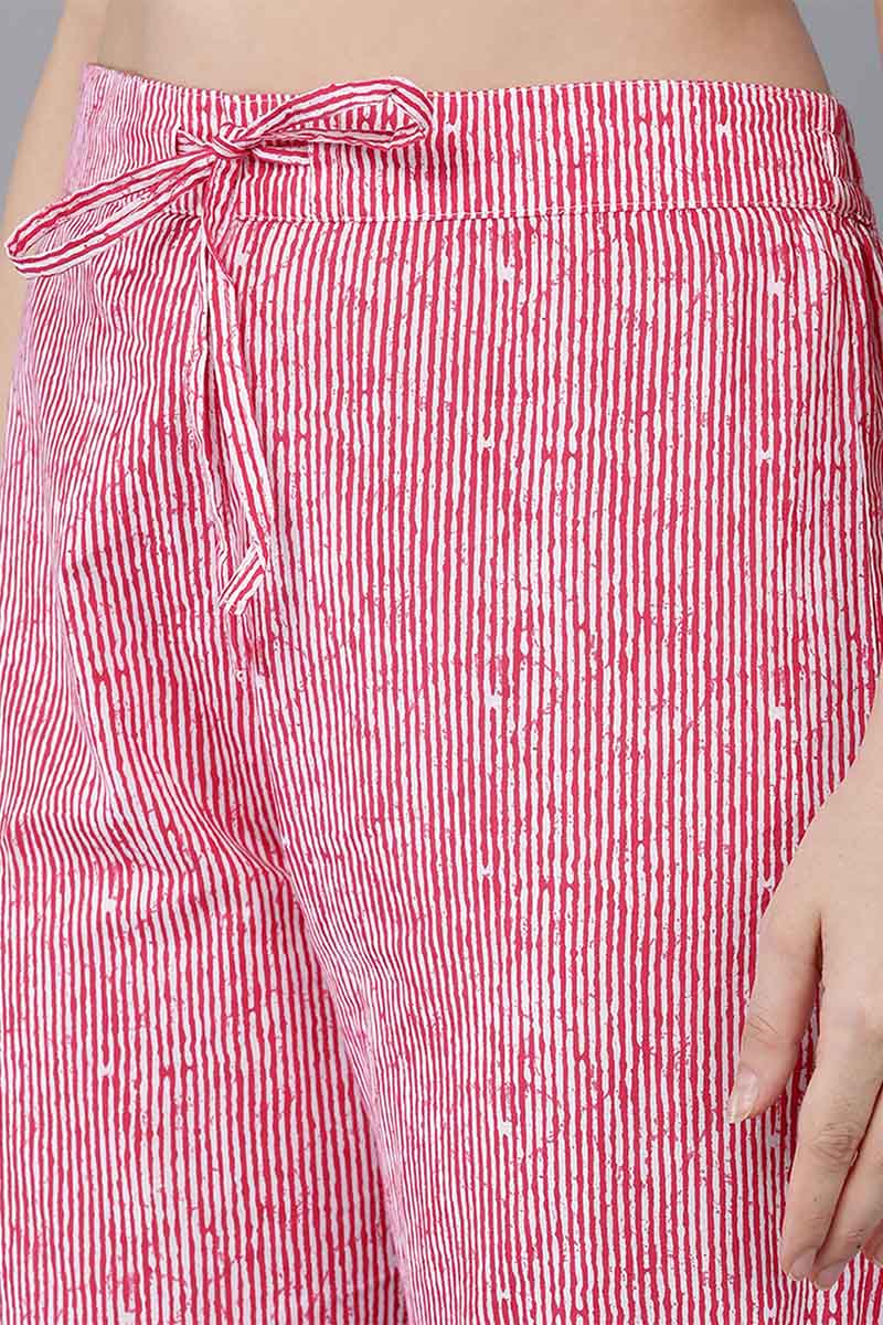 Women's Cotton Embroidered Printed Kurta Pant With Dupatta