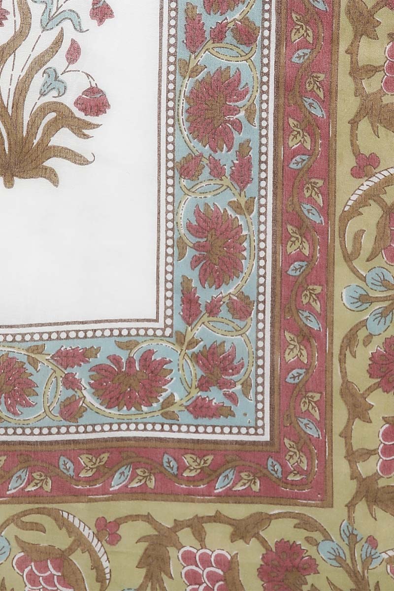 Women's Cotton Floral Printed Kurta Palazzo With Dupatta