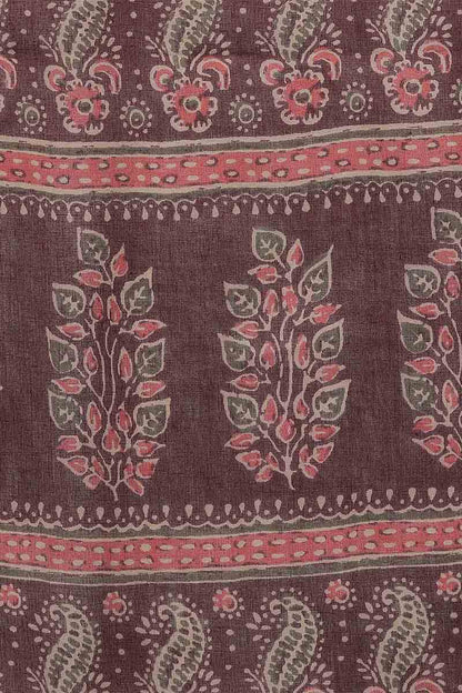 Women's Cotton Blend Printed Kurta Pants With Dupatta