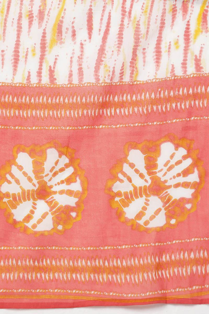 Women's Cotton Bandhani Printed Kurta Pants With Dupatta