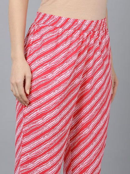 Women's Cotton Yoke Design Kurta Pants With Dupatta