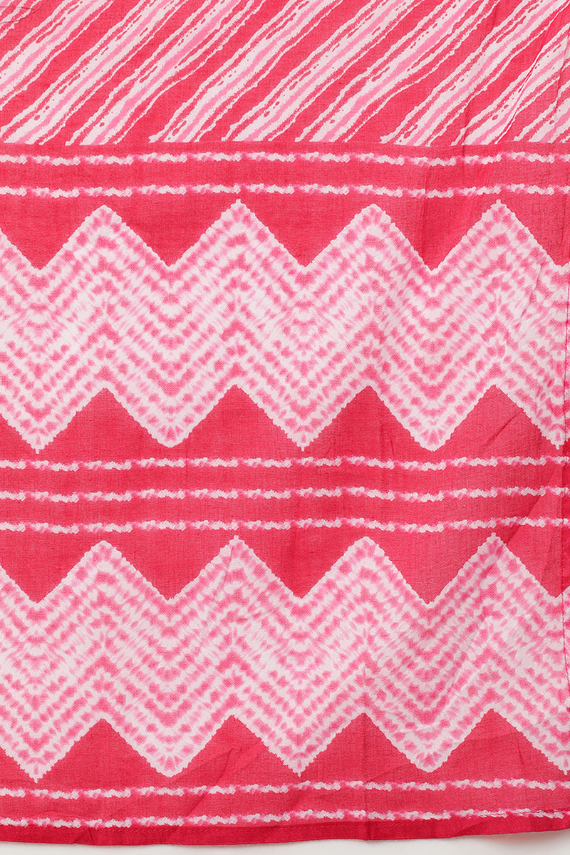 Women's Cotton Yoke Design Printed Kurta Pants With Dupatta