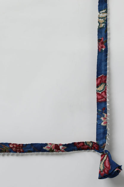 Women's Cotton Blend Floral Printed Kurta Pant With Dupatta