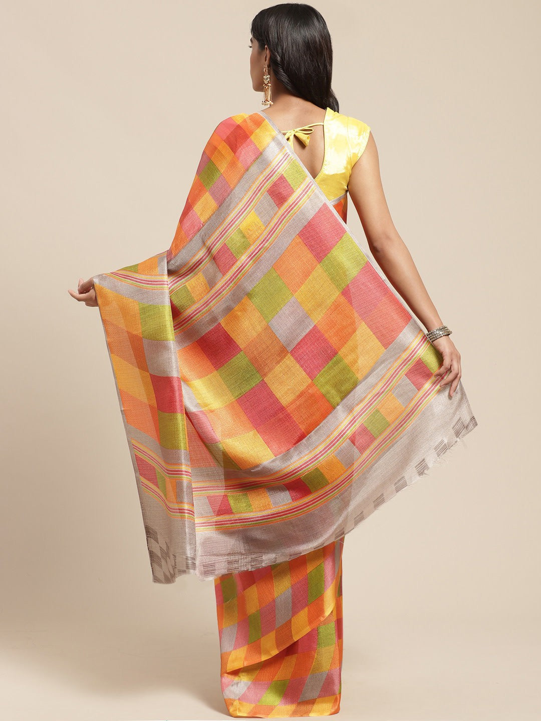 Women's Multicolor Art Silk Printed Saree