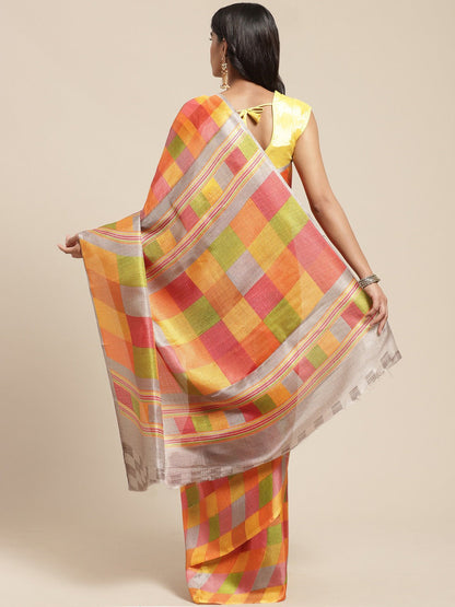 Women's Multicolor Art Silk Printed Saree