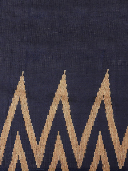 Women's Blue Art Silk Printed Saree